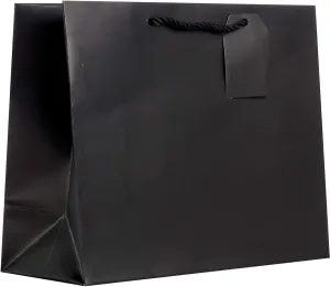 Jillson Roberts Large Bags, Matte Black (12 Count)
