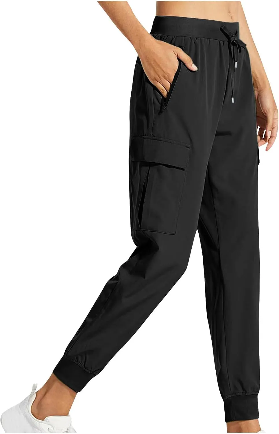 Joggers for Women with Pockets Elastic Waist Track Cuff Workout Sweatpants Hiking Outdoor Lounge Quick Dry Cargos 3XL