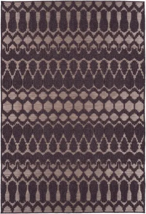 Kaleen Rugs Cove Collection Purple 2' X 6' Runner