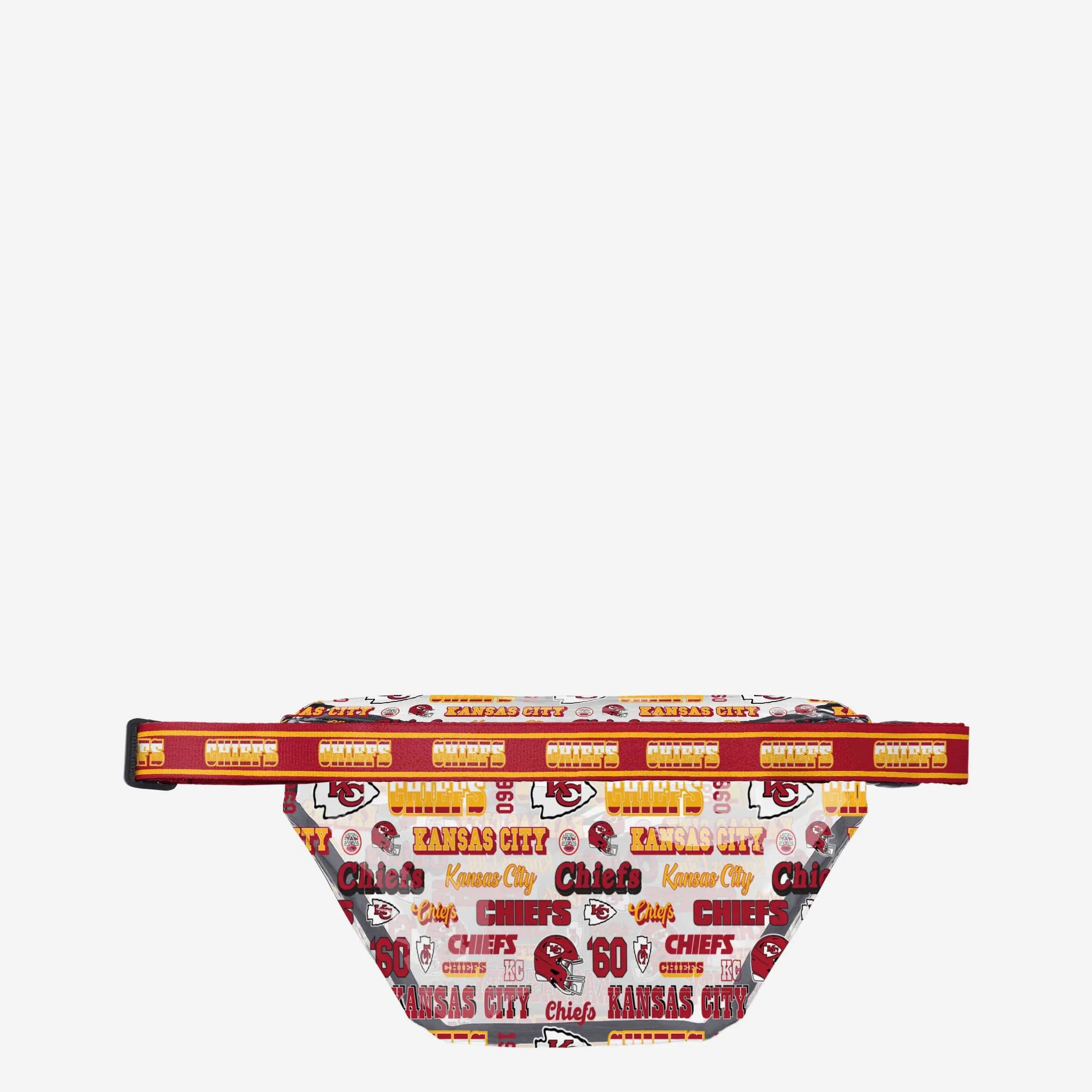 Kansas City Chiefs Repeat Retro Print Clear Fanny Pack