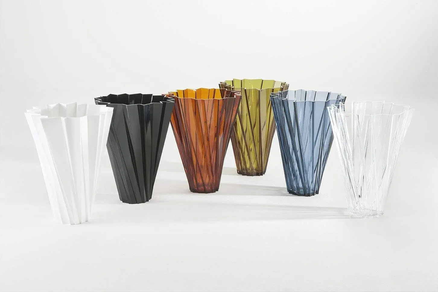 Kartell Shanghai Vase by Mario Bellini, Pack of 1, Metallic Copper