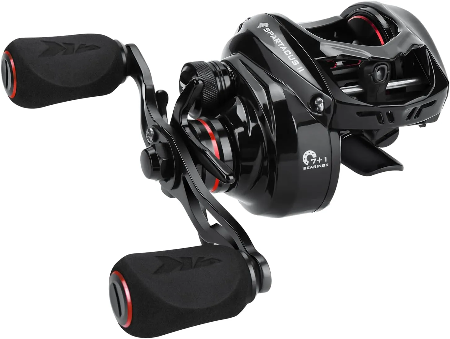 KastKing Spartacus II Baitcasting Fishing Reel, 6oz Ultralight Baitcaster Reel, Super Smooth with 17.6 LB Carbon Fiber Drag, 7.2:1 Gear Ratio, 39mm Palm Perfect Lower Profile Design