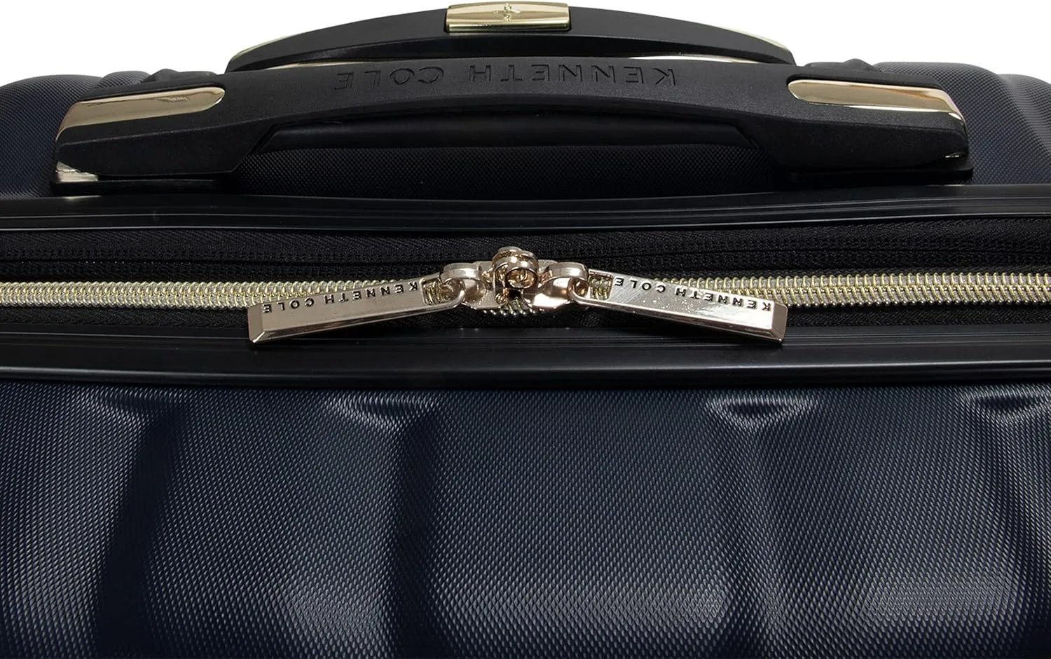 Kenneth Cole REACTION Madison Square Lightweight Hardside Chevron Expandable Spinner Luggage, Navy, 20-Inch Carry On