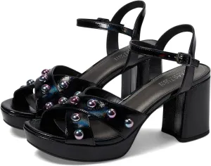 Kenneth Cole Reaction Reeva Stud Black Patent 6 M