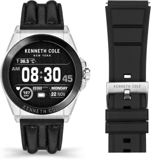 Kenneth Cole Watch New York, Wellness 2.0 Smartwatch, Health Monitoring, Reminders, Advanced Sensor, Sport Modes, Long Battery, Water Resistant, Android & iOS Compatible