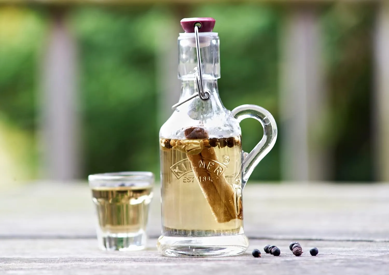 Kilner Glass Clip Top Bottle With Handle, 0.2 L