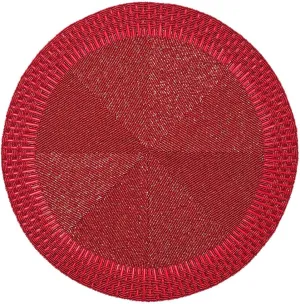 Kim Seybert Palisade Placemat in Red, Set of 2