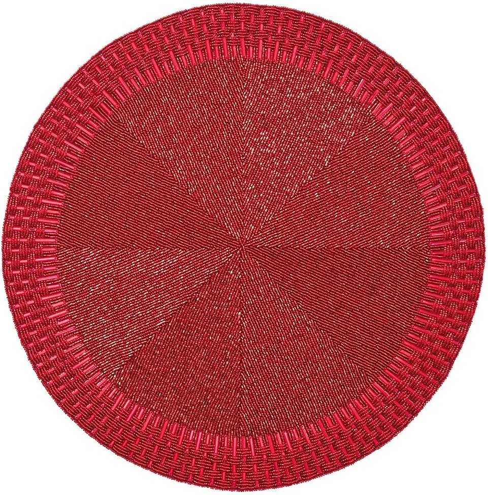 Kim Seybert Palisade Placemat in Red, Set of 2