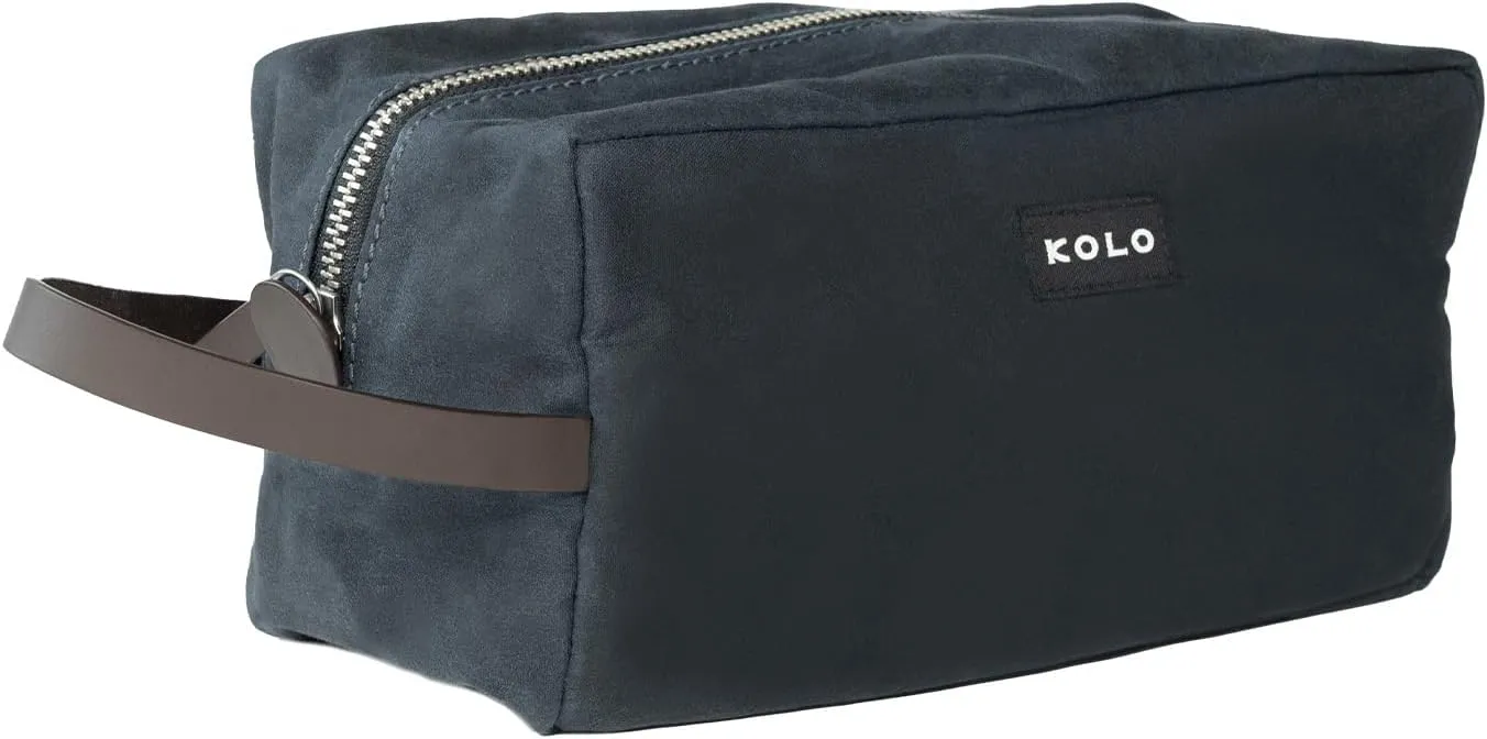 Kolo Parker Large Weatherproof Toiletry Case, Cable Bag, Travel Pouch, Navy