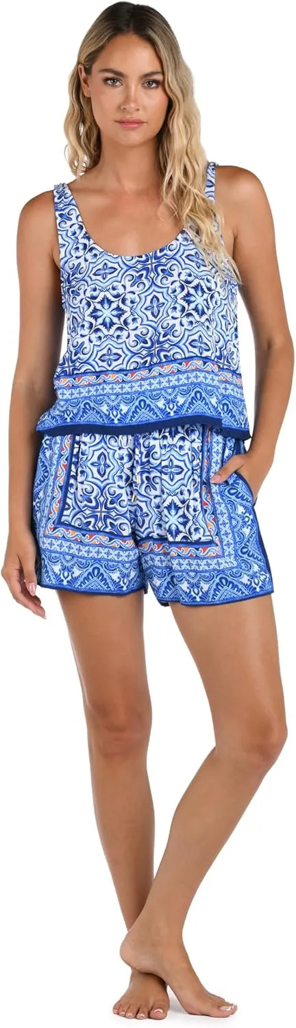 La Blanca Women's Standard Fly-Away Tank Swimsuit Cover Up