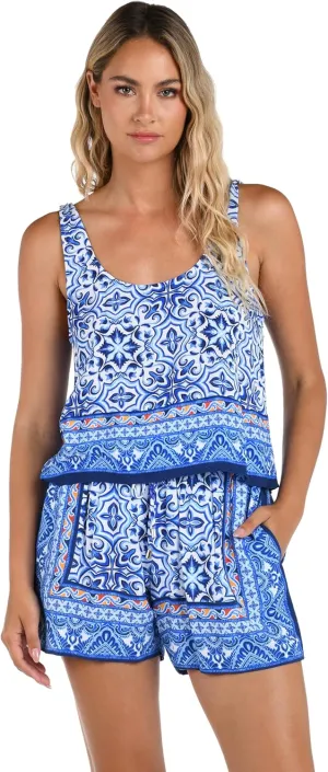 La Blanca Women's Standard Fly-Away Tank Swimsuit Cover Up