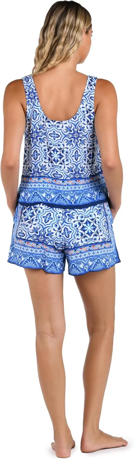 La Blanca Women's Standard Fly-Away Tank Swimsuit Cover Up