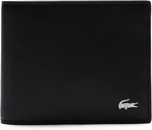 Lacoste Men's Fitzgerald Small Billfold Wallet, Black, One Size