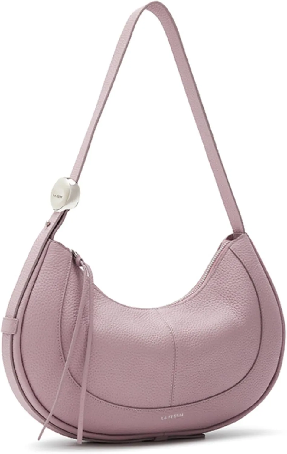 LAFESTIN Shoulder Bag for Women with Adjustable Strap Split Leather Crescent Crossbody Bags, Designer Trendy Satchel Purses