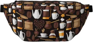 Large Fanny Packs for Women Men Cross Body - kettle tea cup Travel Crossbody Bags for Women Trendy, Belt Bag for Women Men Crossbody, Waist Bag for Women With Adjustable Strap