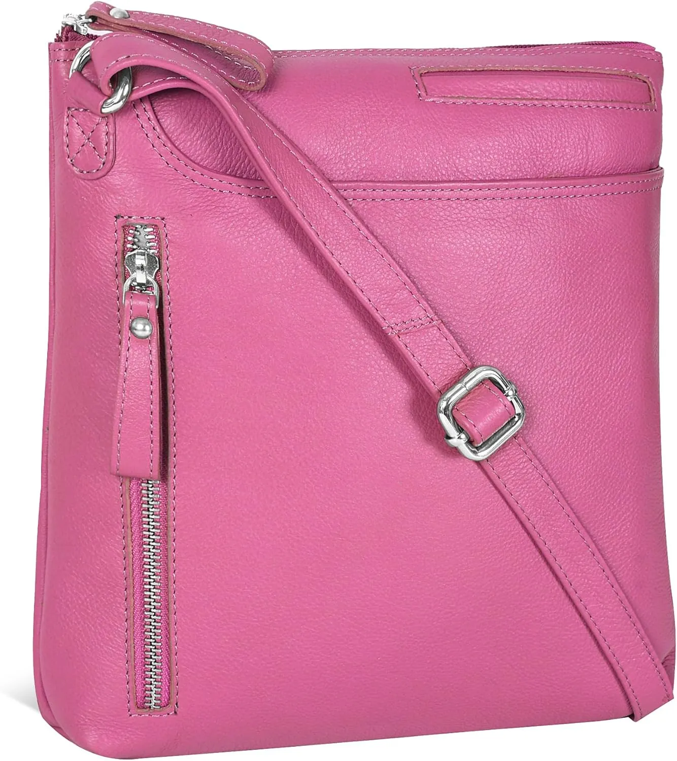 Leather Crossbody Bags for Women - Ladies Sling Handbags - Medium Cross body Purses Handbags - Purses For Women