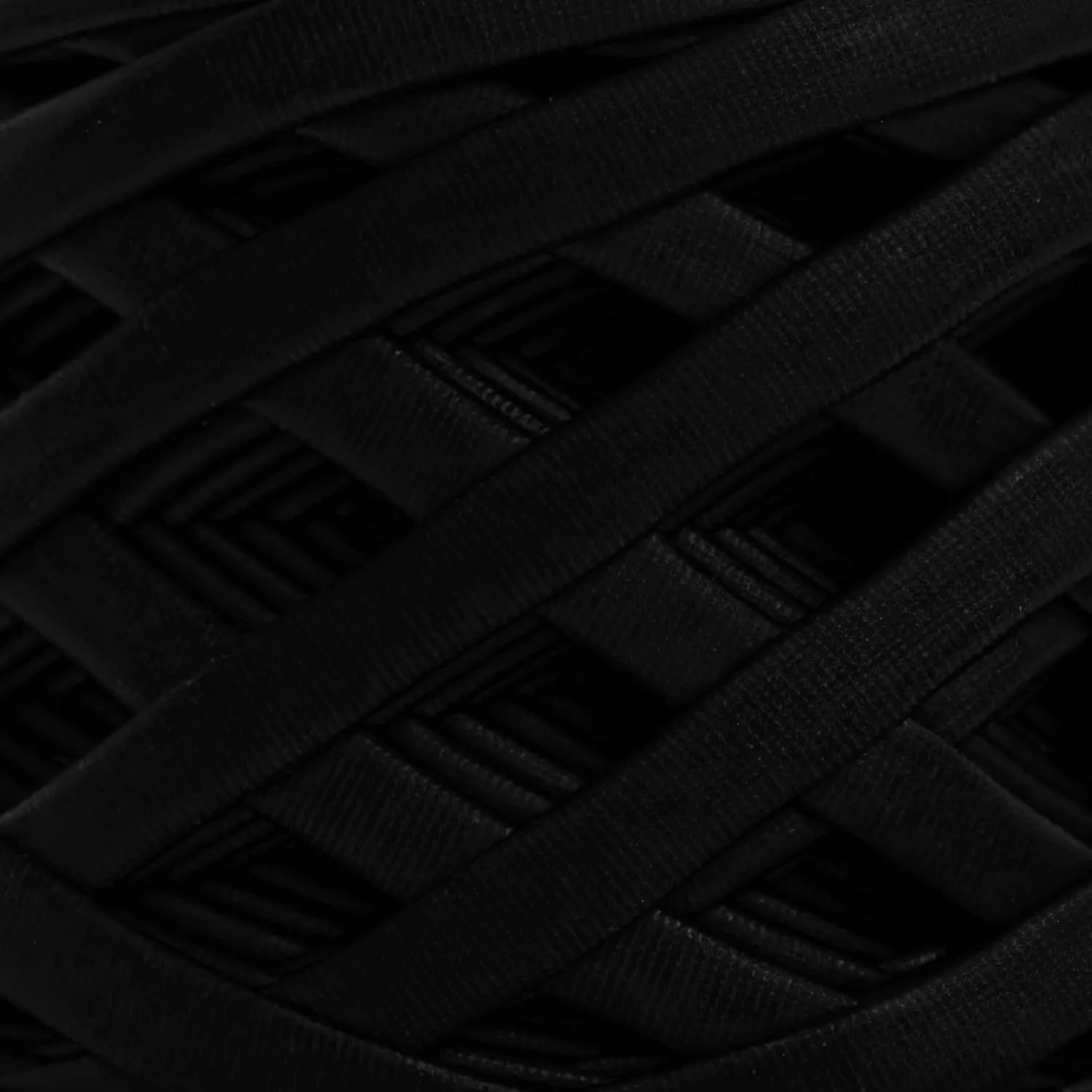 Leather Look Matte Yarn for Knitting, Crocheting, Felting Yarn, Leather Yarn for Handbags, Purses, Scarves, Belts and More (LYM32 Black)