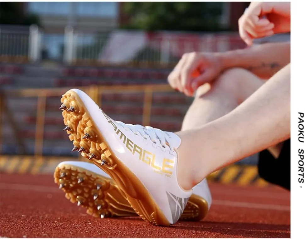 Leather Unisex Track & Field Spikes: Professional Running, Sprint, Jumping Shoes for Men, Women, Kids
