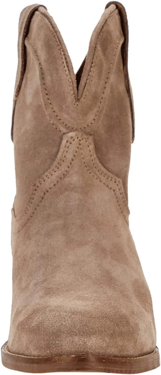 LEHOOR Women Cowboy Western Ankle Boots Pointed toe Low Stacked Heel Cowgirl Booties V Cut Retro Slouch 2 Inch Chunky Block Heel Slip On Short Dress Boots Wide Calf Casual Winter 4-11 M US