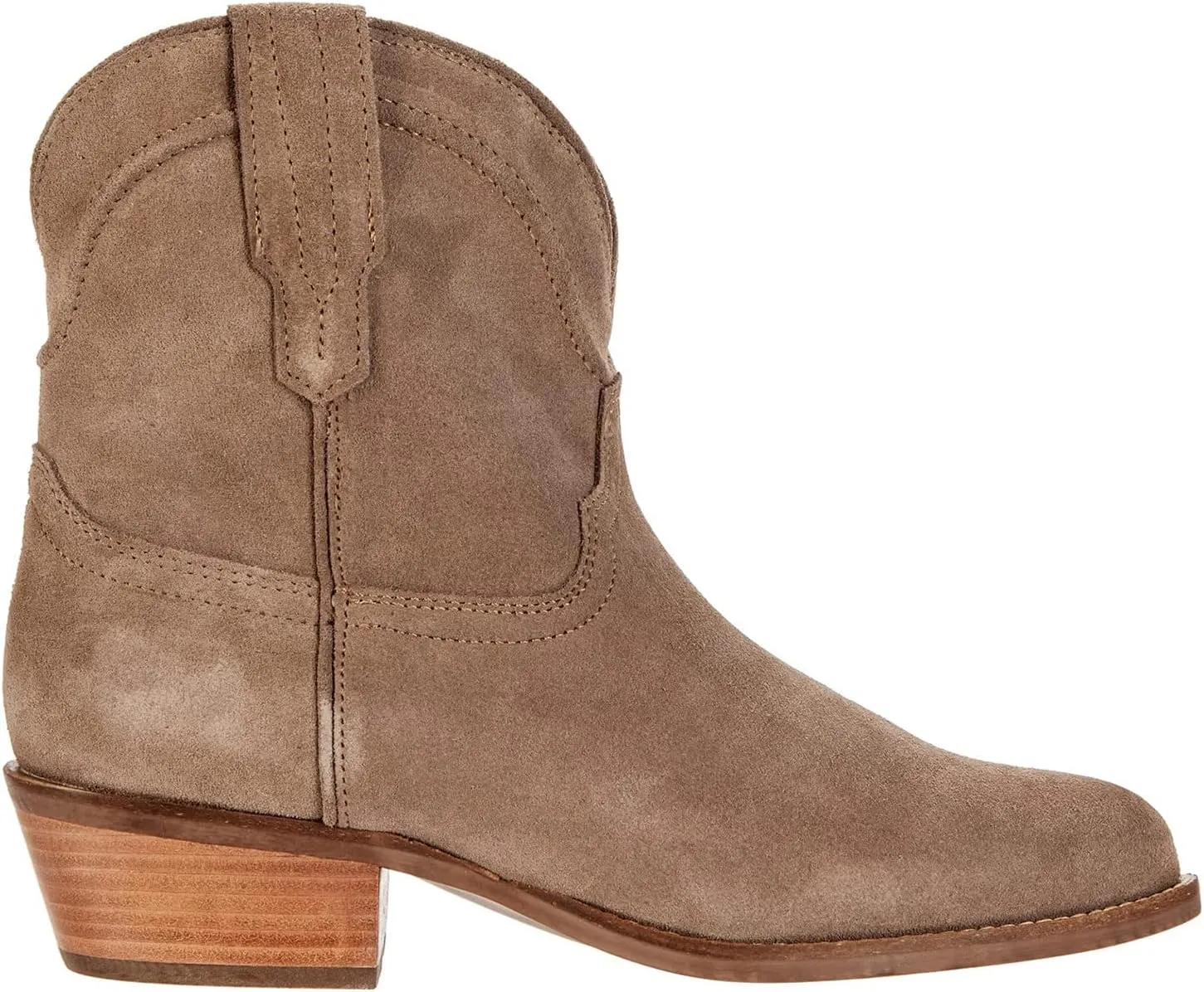 LEHOOR Women Cowboy Western Ankle Boots Pointed toe Low Stacked Heel Cowgirl Booties V Cut Retro Slouch 2 Inch Chunky Block Heel Slip On Short Dress Boots Wide Calf Casual Winter 4-11 M US