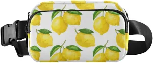 Lemon Pattern Fanny Pack Crossbody Bag for Men Women Belt Bag Bum Bag with Adjustable Strap, Fashion Waist Packs for Travel Running Workout