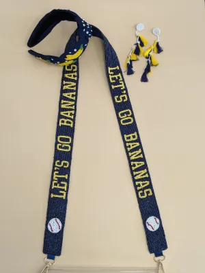 Let's Go Bananas | Custom Beaded Purse Strap