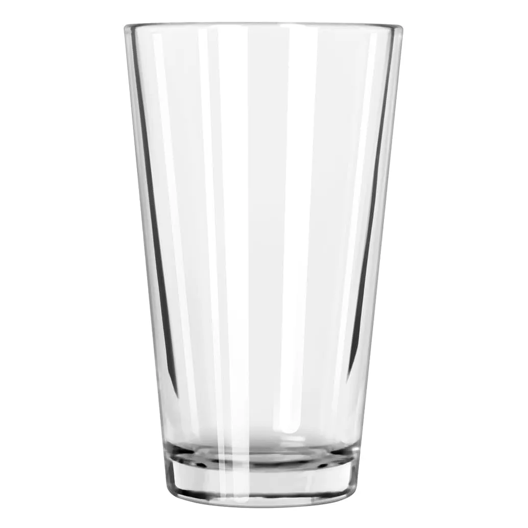Libbey 1637HT (Heat Treated) Restaurant Basics Mixing Glass, 20 oz., L, Clear (Pack of 24)
