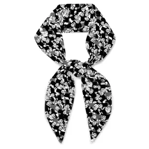 Liberty London Purse, Head, or Neck Scarf - "Top Hats" Skinny Scarf - Headband, Handbag, Purse Handle - Silky Tana Lawn Cotton - Choose Length