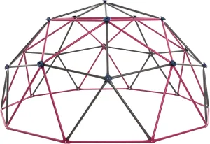 Lifetime 91088 Geometric Dome Climber Jungle Gym, 5.5' High x 11' Wide, Berry & Brown, 66-Inch