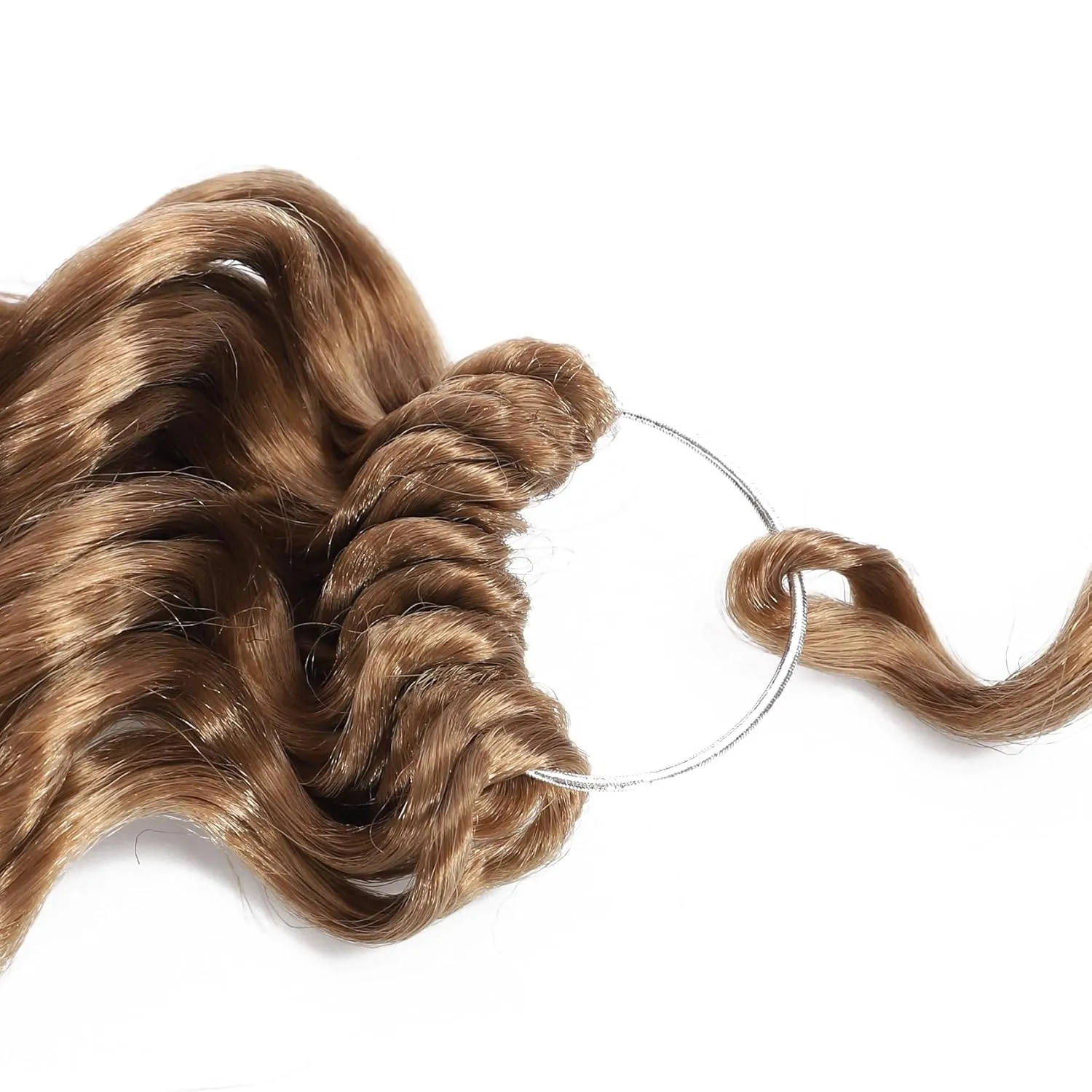 Light Brown Ocean Wave Crochet Hair 9 Inch Curly Crochet Hair Ocean Wave Medium Blonde 7 Packs Deep Wave Short Wavy Crochet Braids Hair Extensions for Women Water Wave