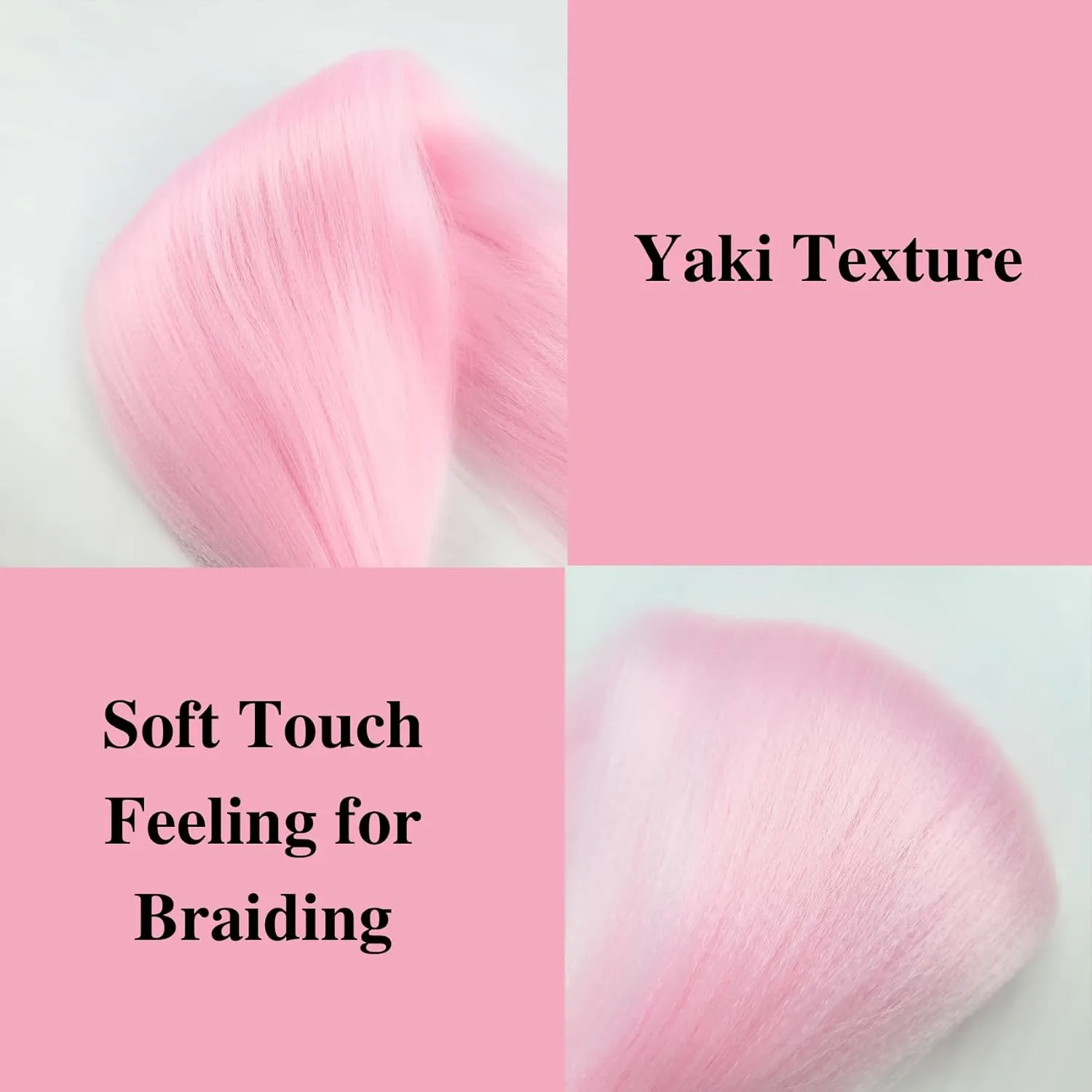 Light Pink Braiding Hair Pre stretched Curly Ocean Wave Crochet Braids Prestretched Braiding Hair Extensions Hypoallergenic Ez Braid Synthetic Knotless Yaki