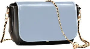 Light Steel Blue Crossbody Bags for Women PU Leather Purse Handbag Light Steel Blue