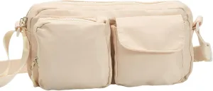 Lightweight Waterproof Sports Crossbody Bag, Travel Purses Anti Theft Crossbody,Small Crossbody Bags for Women, Hiking Fanny Pack for Women,Cross Body Bag,Fanny Packs(Beige)