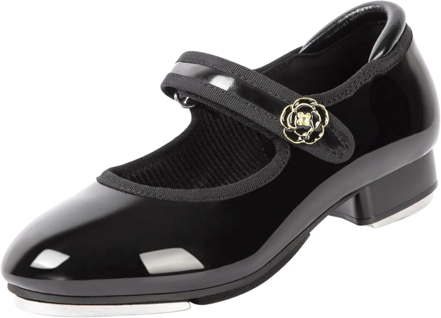 Linodes Easy Strap Tap Shoe Dance Flats for Girls and Boys (Toddler/Little Kid/Big Kid)