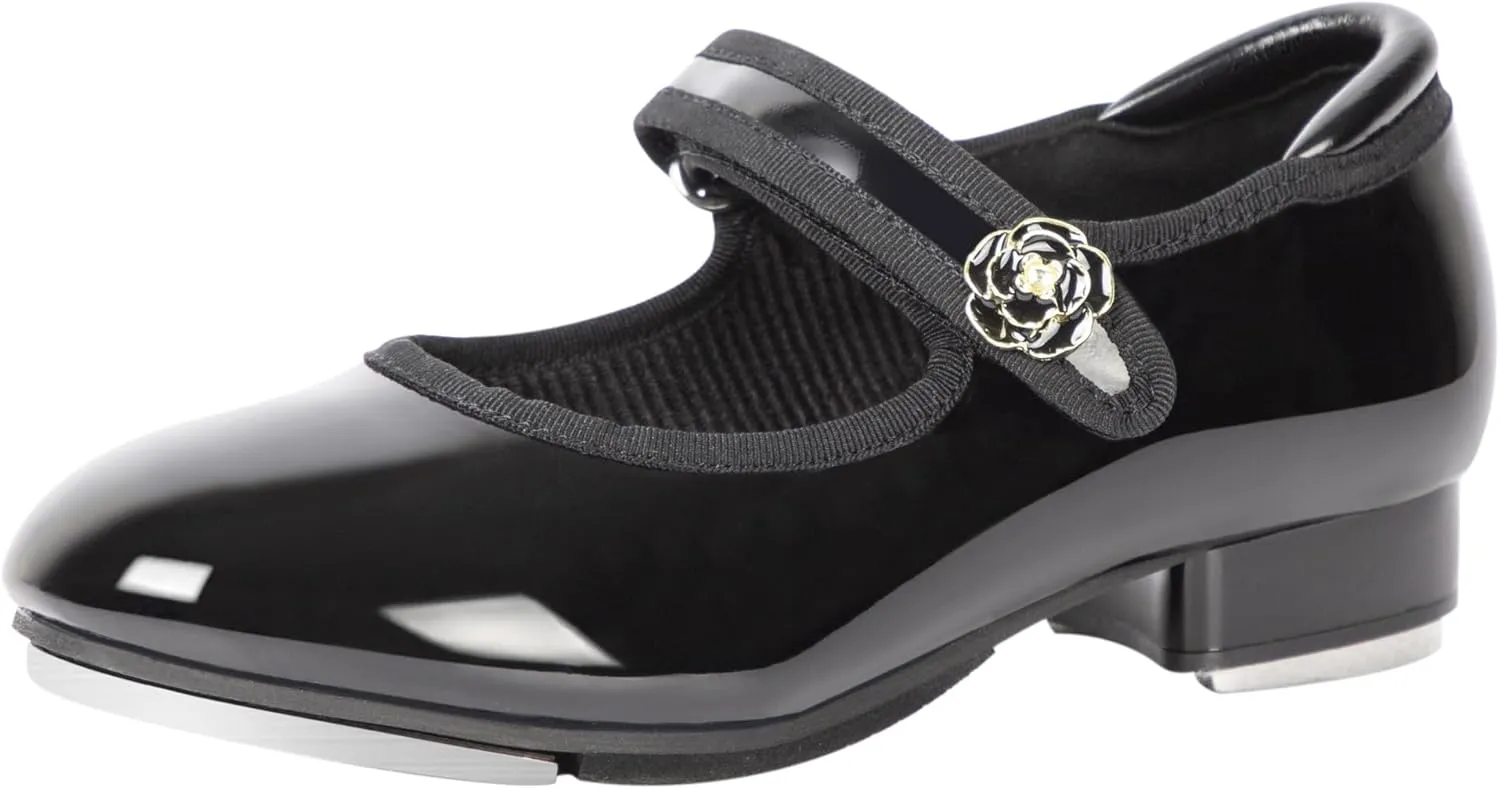 Linodes Easy Strap Tap Shoe Dance Flats for Girls and Boys (Toddler/Little Kid/Big Kid)
