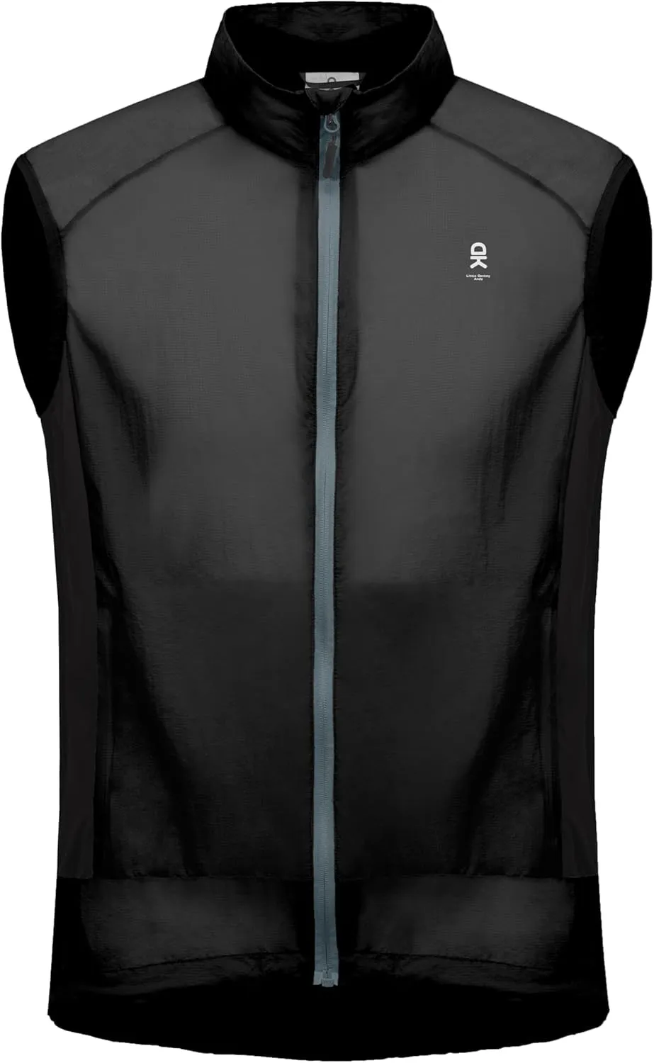 Little Donkey Andy Men's Cycling Vest Reflective Bike Vest, Ultra Lightweight Breathable Windproof Vest for Golf Running Black S