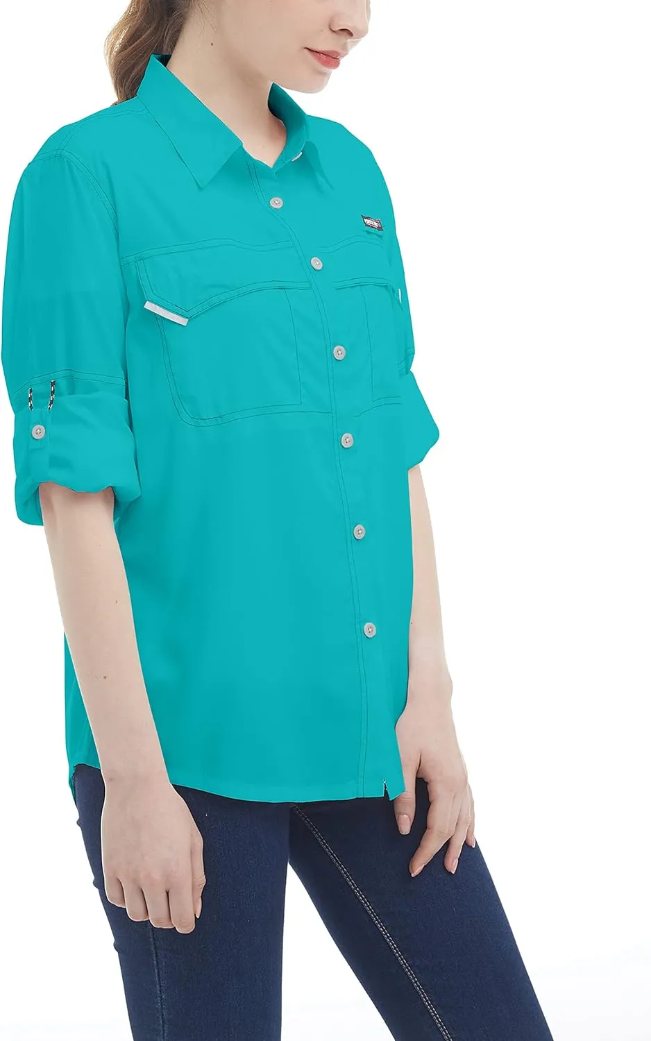 Little Donkey Andy Women's UPF 50  UV Protection Shirt, Long Sleeve Fishing Shirt, Breathable and Fast Dry