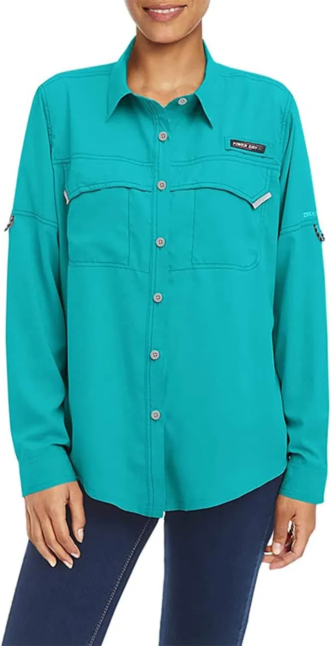 Little Donkey Andy Women's UPF 50  UV Protection Shirt, Long Sleeve Fishing Shirt, Breathable and Fast Dry