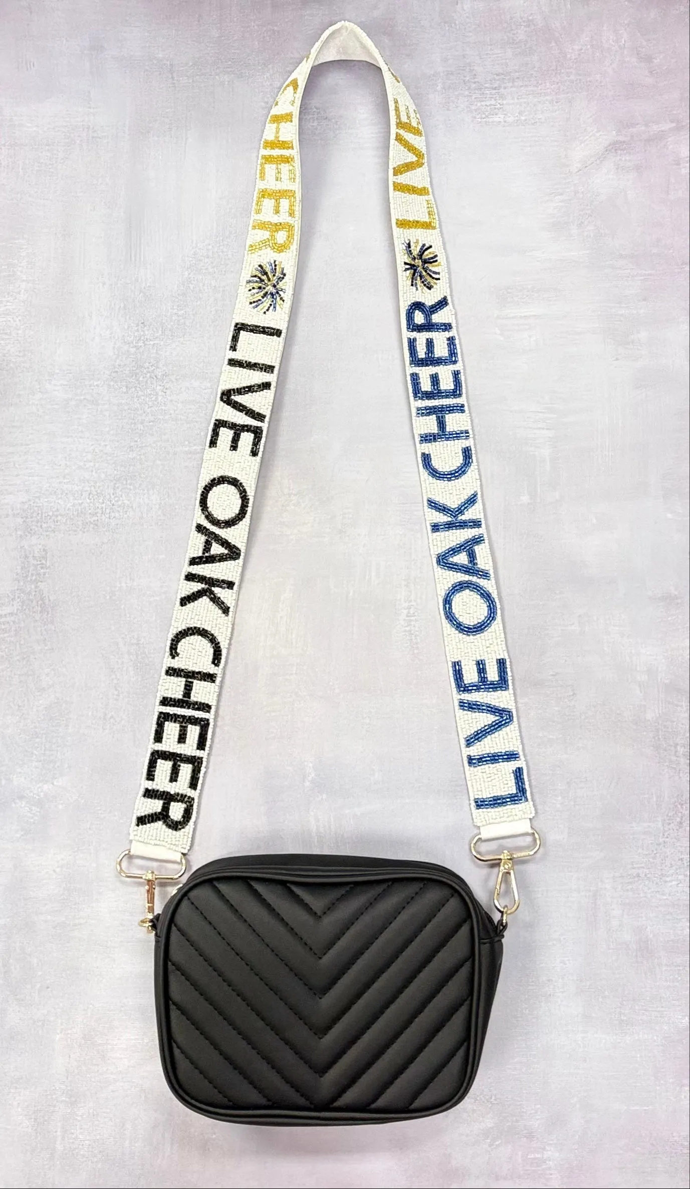 Live Oak Cheer | Custom Beaded Purse Strap