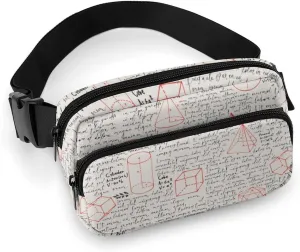 Lorem Ipsum Mathematical Formula Unisex Fashion Fanny Pack Crossbody Bag Suitable for Traveling, Hiking, Daily Life, 20x13cm, style-29-2