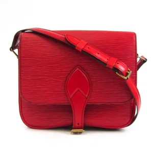 Louis Vuitton Epi Cartouchiere M52247 Women's Shoulder Bag Castilian Red
