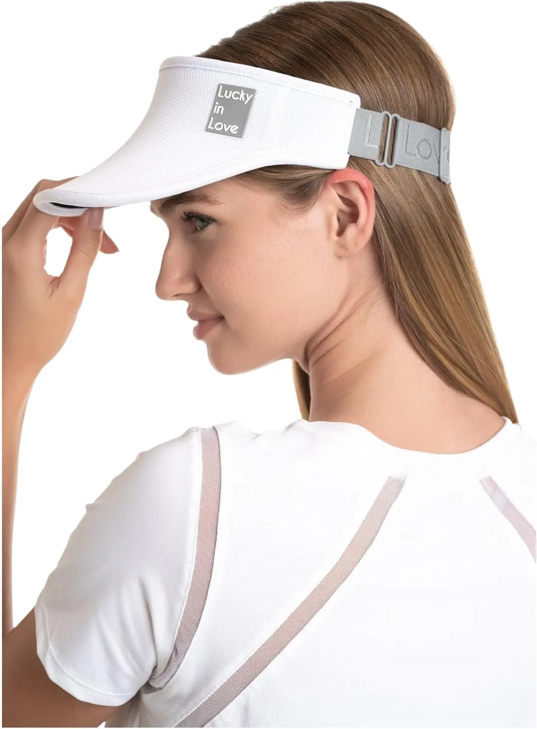 Lucky In Love Lucky Logo Stretch Visor