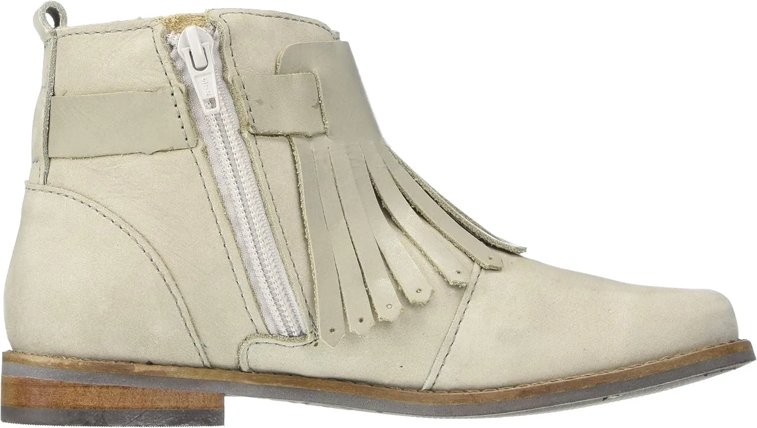 Marc Joseph New York Unisex-Child Leather Made in Brazil Ankle Boot with Kilt Detail Chelsea