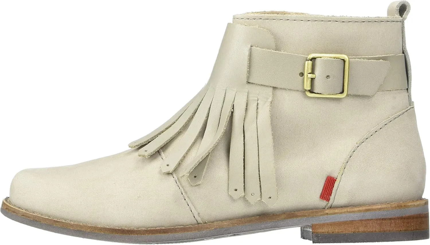 Marc Joseph New York Unisex-Child Leather Made in Brazil Ankle Boot with Kilt Detail Chelsea