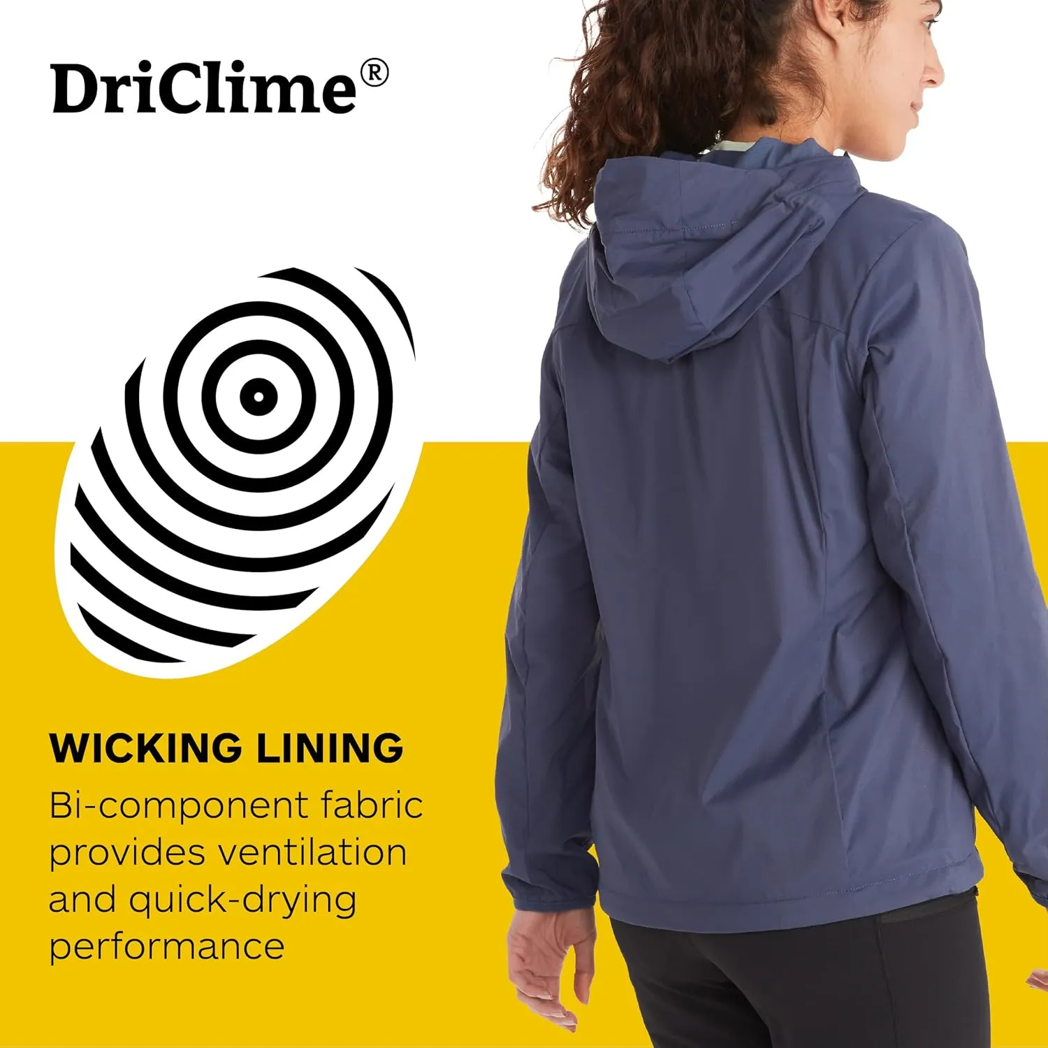 MARMOT Women's Ether Driclime Hoody - Breathable, Comfortable, Packable Windbreaker Jacket with Hood
