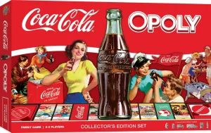 MasterPieces Opoly Board Games - Coca-Cola Opoly - Officially Licensed Board Games for Adults & Families