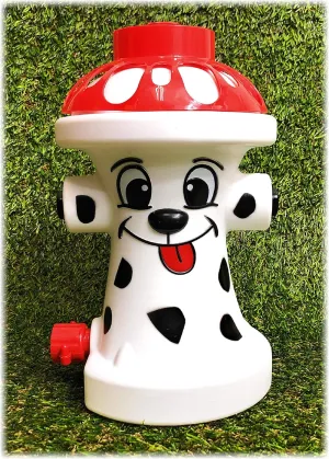 Matty's Toy Stop FIDO The FIRE Dog Hydrant Water Sprinkler for Kids, Attaches to Standard Garden Hose & Sprays Up to 10 Feet High & 16 Feet Wide, Measures 10.75" High