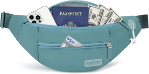 MAXTOP Large Crossbody Fanny Pack with 4-Zipper Pockets,Gifts for Enjoy Sports Festival Workout Traveling Running Casual Hands-Free Wallets Waist Pack Phone Bag Carrying All Phones
