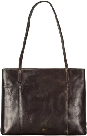 Maxwell Scott - Womens Luxury Leather Classic Shopper Tote Bag Purse - Handmade from Italian Full Grain Hides - The Athenea