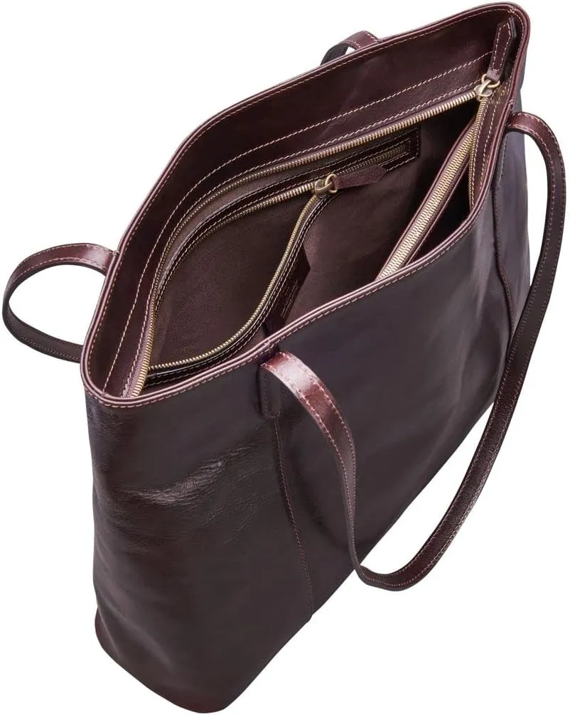 Maxwell Scott - Womens Luxury Leather Classic Shopper Tote Bag Purse - Handmade from Italian Full Grain Hides - The Athenea